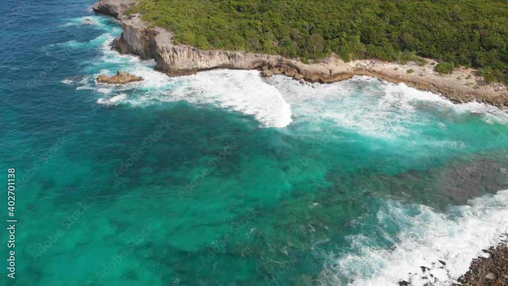 Drone, Caribbean, Guadeloupe, Ocean, Waves, Cliff, Rock, Tropic, Island, French West Indies, Antilles Drone, Caribbean, Guadeloupe, Ocean, Waves, Cliff, Rock, Tropic, Island, French West Indies, Antilles