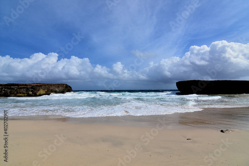 Gorgeous View of a Secluded Beach in Aruba photo