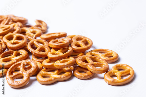 A light snack - crispy bread rings.