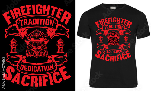 firefighter t-shirt design