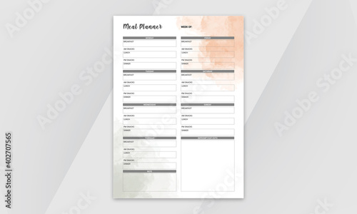 Meal Planner Template