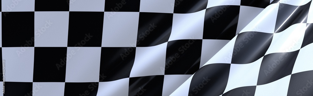 finish race flag digital 3d