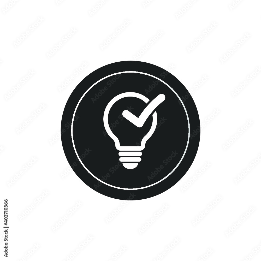 check mark icon line button icon. Vector Icon check mark icon line button icon. Vector Icon