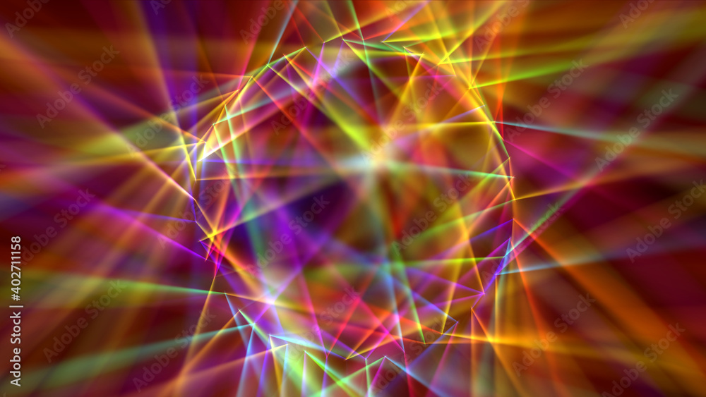 Fototapeta premium Digitally Generated Disco Laser neon Background