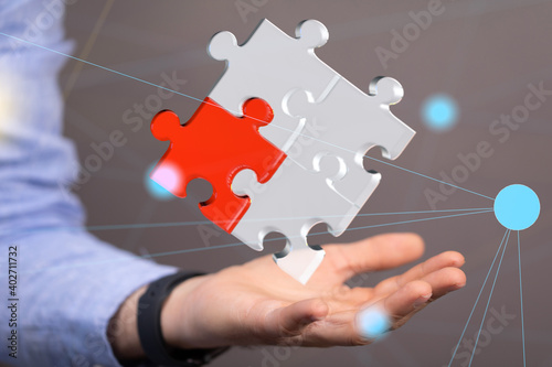 Business solutions, success and strategy, learning concept. .