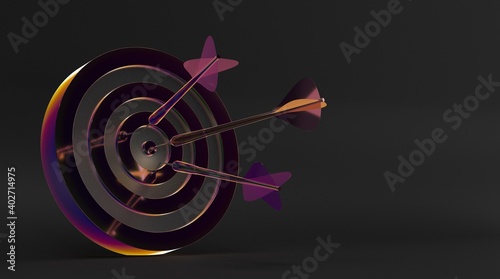 dart business digital dark 3d