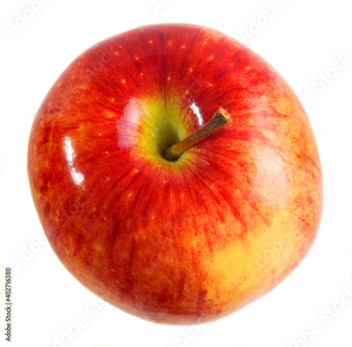 red apple on a white isolated background close-up
