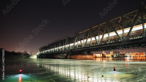 Photography bridge over the river