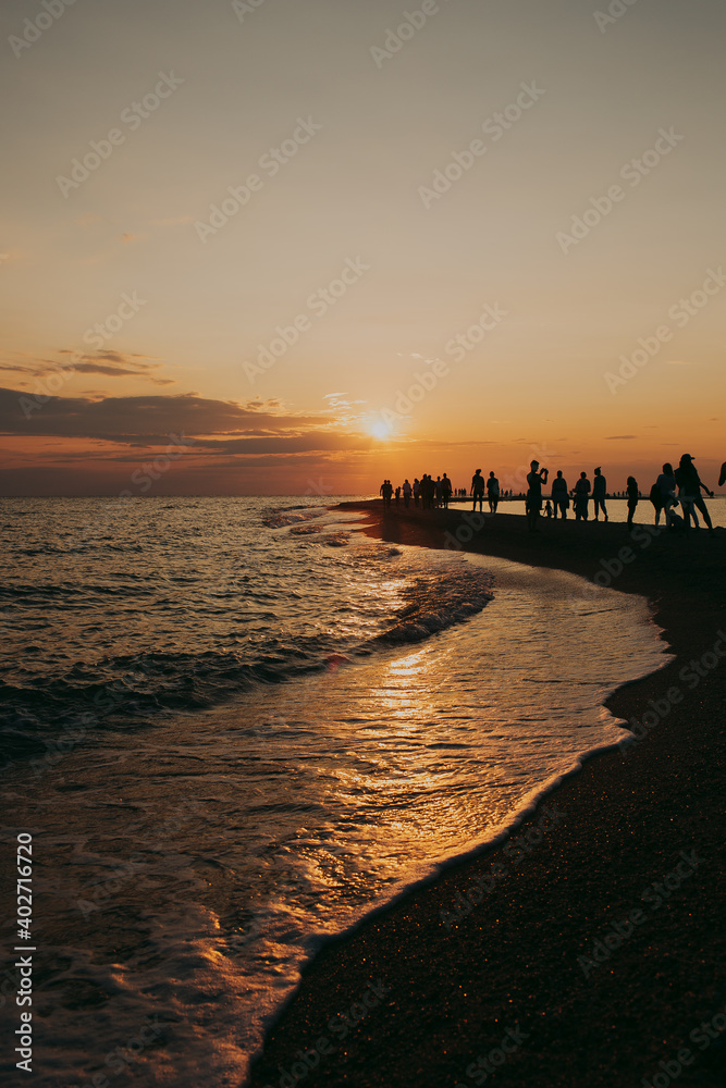 Fototapeta premium sunset at the beach