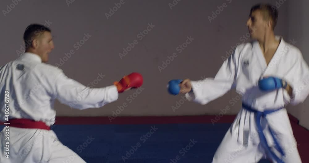 karate practice inside an indoor gym karate practice inside an indoor gym