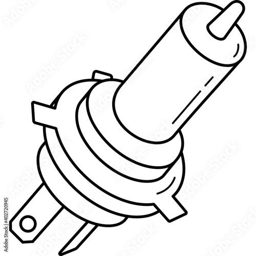 Halogen headlight bulb