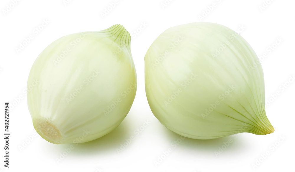 fresh raw peeled onions