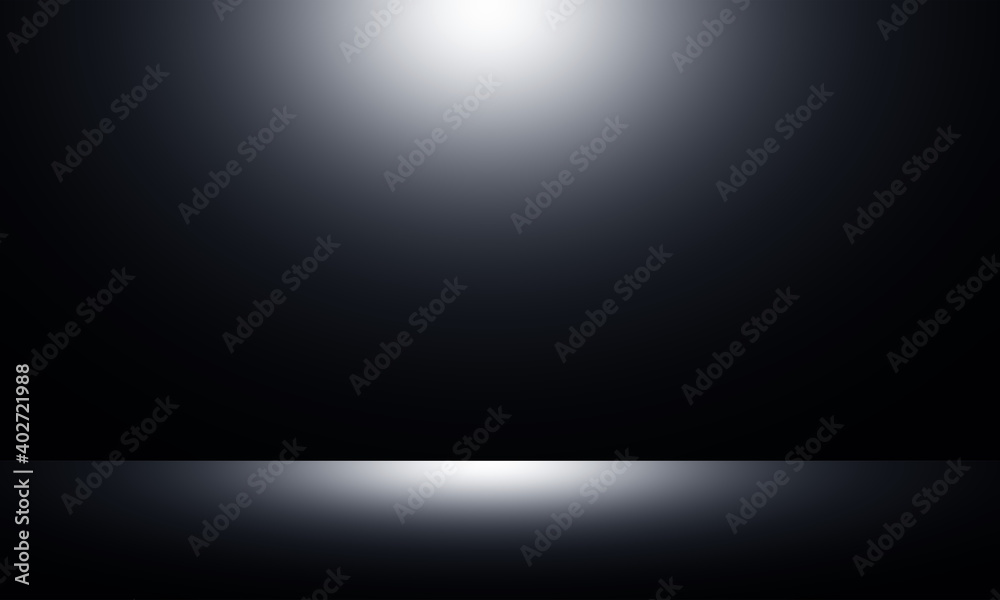 Abstract black background Studio room backdrop well for background