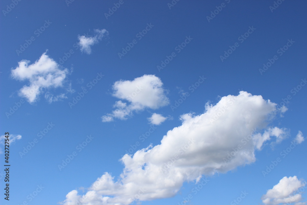 Blue sky with white clouds