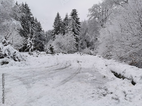 Schnee am Feldberg im Taunus (Lockdown, Verkehrschaos)