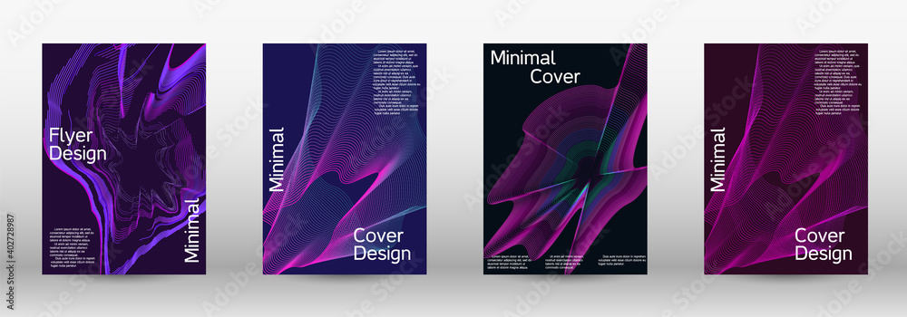 A set of modern abstract covers. A set of modern abstract covers.