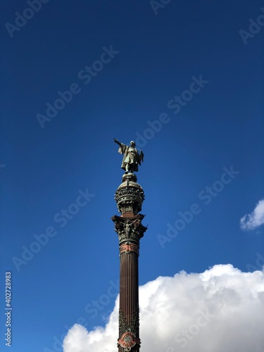 Barcelona Christopher Columbus Monument Statue Spain Europe