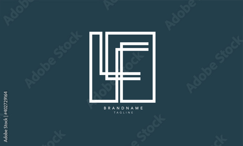 Alphabet letters Initials Monogram logo LF, FL, L and F photo