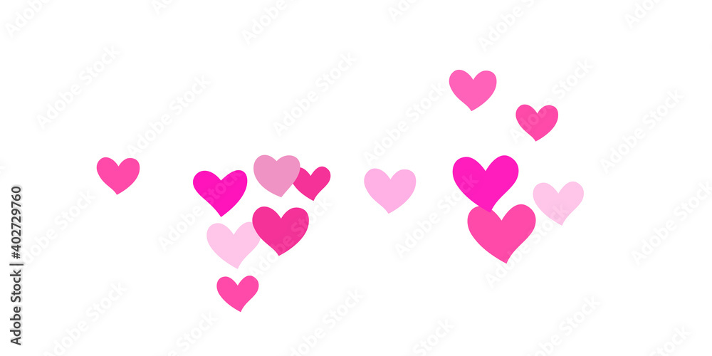 Heart confetti falling beautifully chaotically. Heart confetti falling beautifully chaotically.