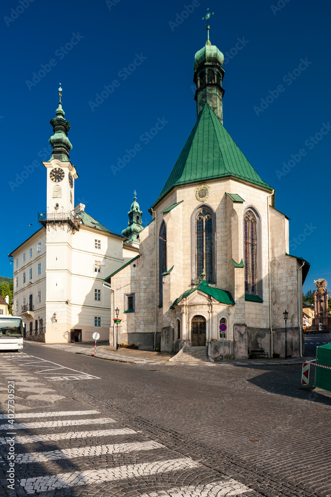 central square, Banska Stiavnica, Slovakia