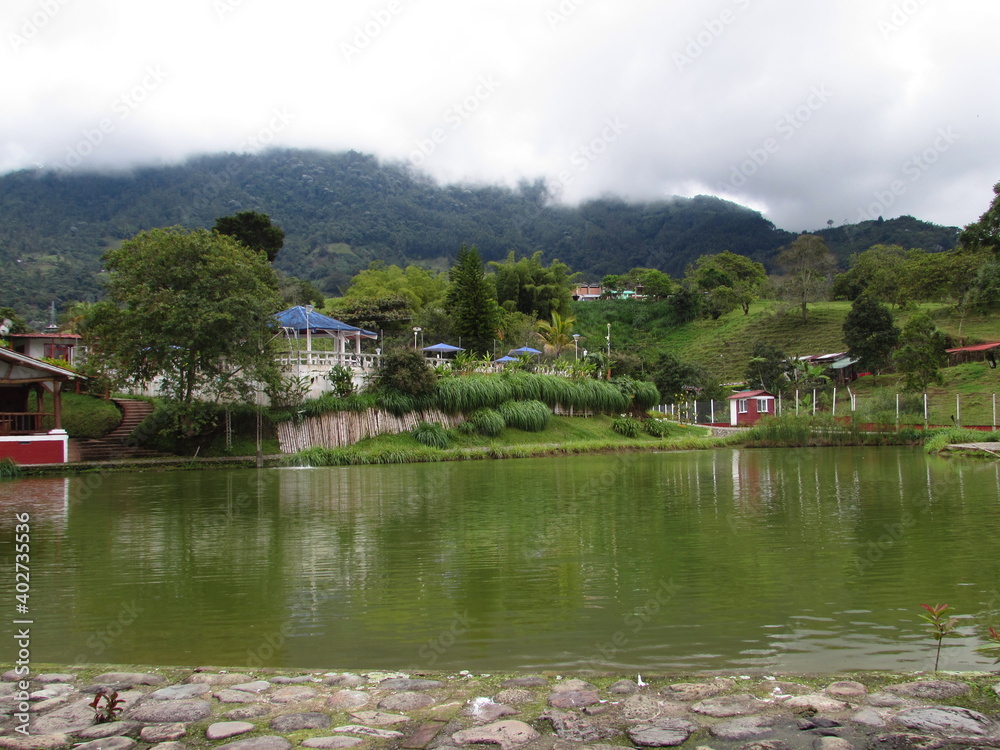 lake in the village