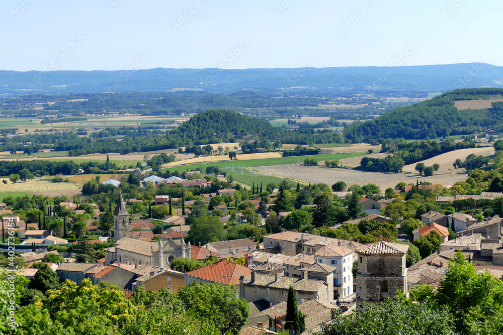 Panorama sur le village de Marsanne