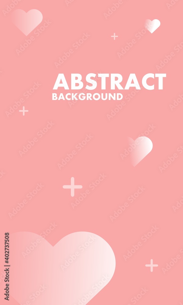 Abstract background illustration on romantic theme. pink. combination of objects of love Abstract background illustration on romantic theme. pink. combination of objects of love