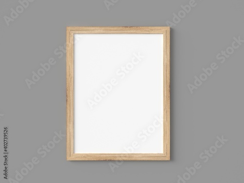 Fototapeta Naklejka Na Ścianę i Meble -  Image Poster Freame with a Grey Background 3D Render Mockup
