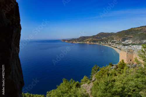 Das Meer in der Türkei von oben