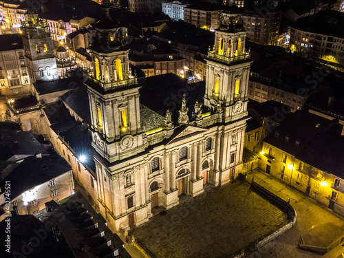 Catedral de Lugo de noche