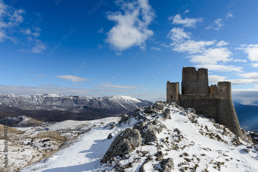 Ancient fortress in the Abruzzesi mountains
