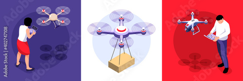 Isometric Drone Design Concept