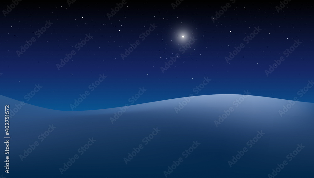 illustration of a winter night starry sky backdrop, Astrology background