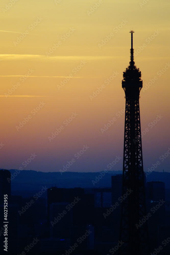 Paris im Sonnenuntergang