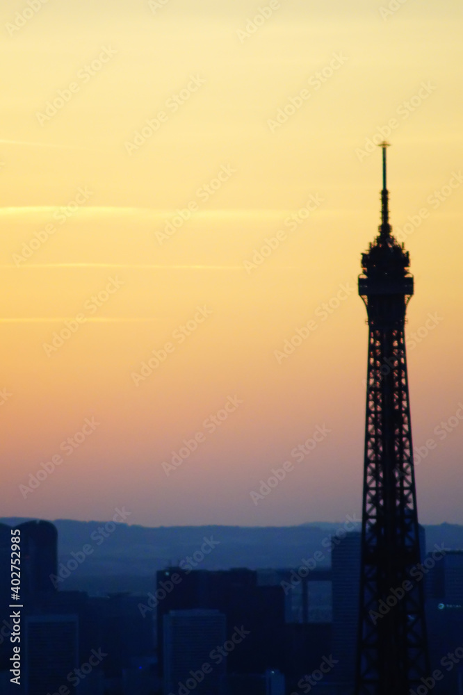 Paris im Sonnenuntergang