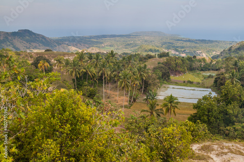 Landscape of Siquijor island  Philippines.