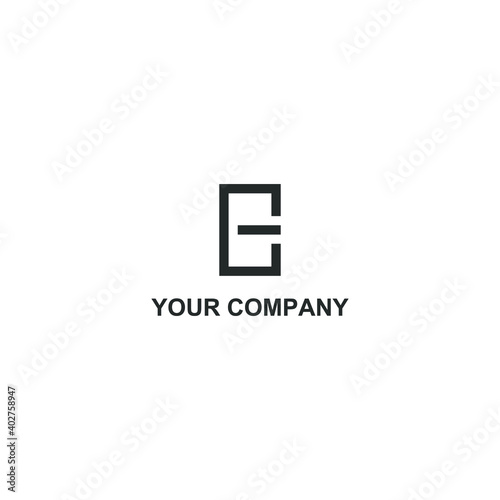 ec icon vector logo design. ec template quality logo symbol inspiration