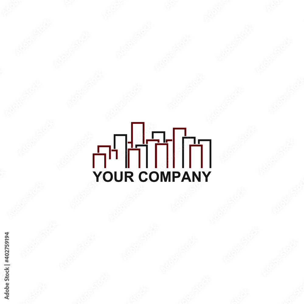 city icon vector logo design. city template quality logo symbol inspiration