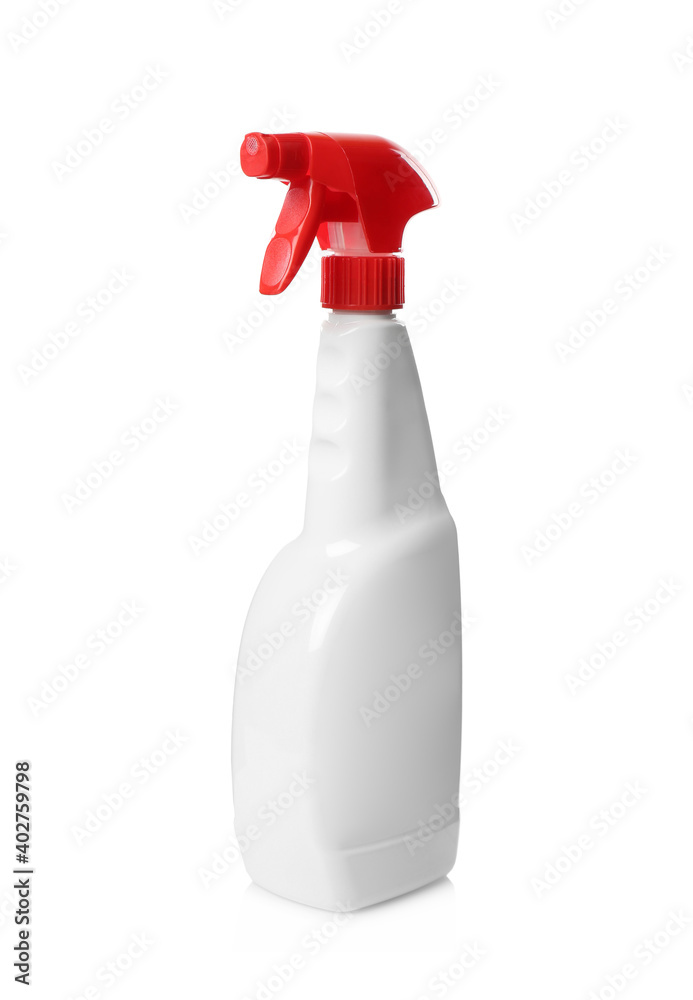 Spray bottle of cleaning product isolated on white Spray bottle of cleaning product isolated on white