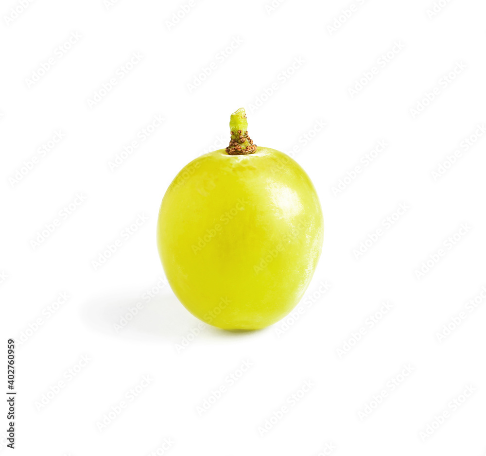 Delicious ripe green grape isolated on white Delicious ripe green grape isolated on white