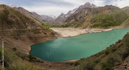 Marguzor lake in Haft Kul in Fann mountains, Tajikistan