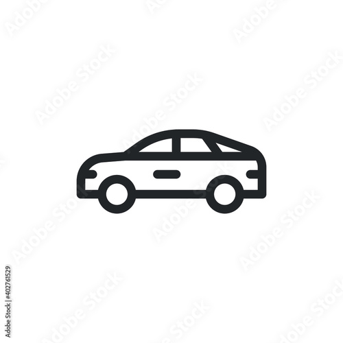 Car  vehicle  transportation line icon for web template and app. Vector illustration design on white background. EPS 10