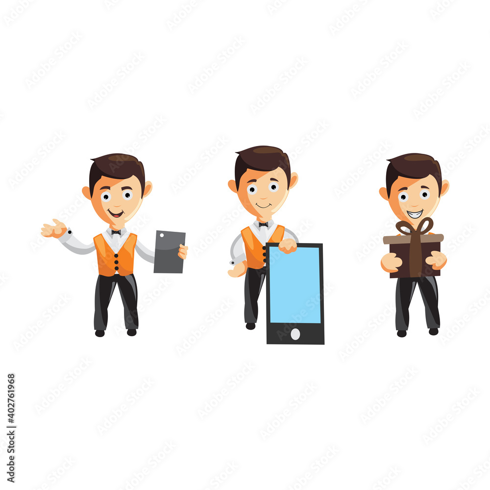 character job cloth chef waiter CLOTHES Illustration Set character job cloth chef waiter CLOTHES Illustration Set