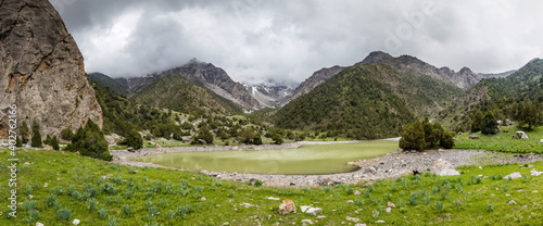 Small lake in Fann mountains, Tajikistan photo