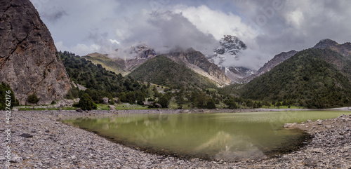 Small lake in Fann mountains, Tajikistan photo