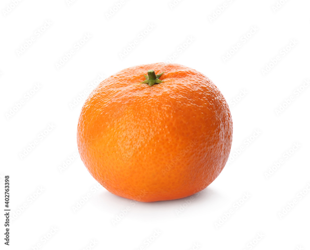 Fresh tangerine isolated on white. Citrus fruit Fresh tangerine isolated on white. Citrus fruit