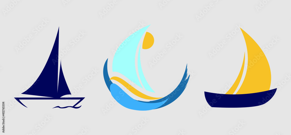Naklejka premium yacht icon