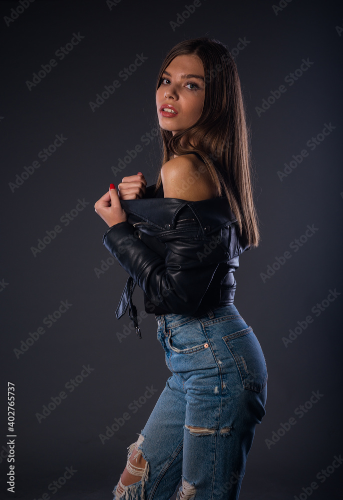Cool fashionable sexy girl Cool fashionable sexy girl