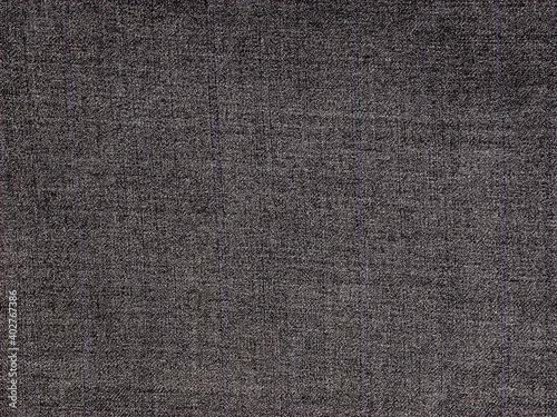 Close up of dark grey fabric