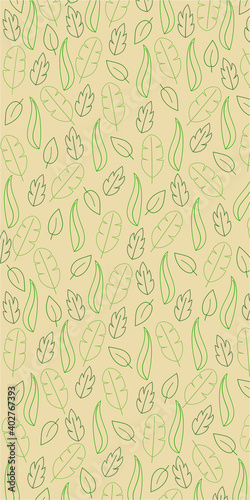PLANTILLA DE HOJAS DIBUJADAS
